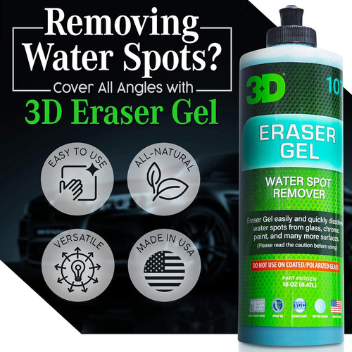 Removedor De Manchas De Agua Dura De Gel Eraser, 16 Oz, Remo