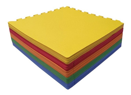 Kit 30 Tapetes Eva De Encaixe Tatames 50x50x1cm 10mm