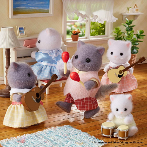 Sylvanian Families Familia Gato Persa Juguete Figuras Niños