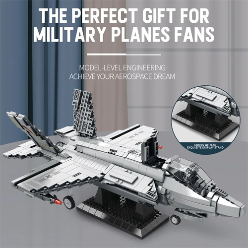 Maqueta De Bloques De Construcción Para Aviones De Combate F