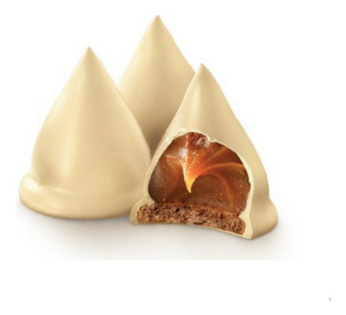 Conito Cachafaz Chocolate Blanco Relleno Dulce De Leche 12un