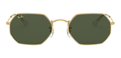 Lentes De Sol Octagonal Dorado Ray-ban