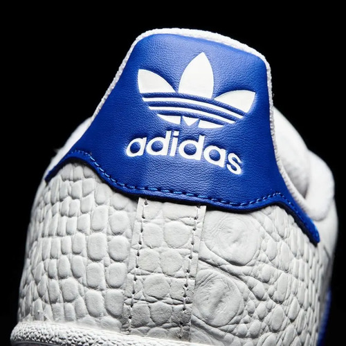 Tenis adidas Originals Superstar Blanco-azul Cocodrilo | Meses sin intereses