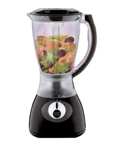 Licuadora Winco W1902 1.5 L negra con jarra de plástico 220V
