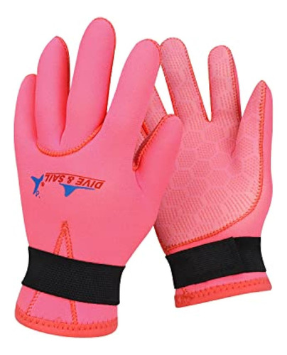 Kids Wetsuits Gloves Unidadm Neoprene Anti-slip Five Finger