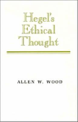 Libro Hegel's Ethical Thought - Allen W. Wood