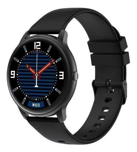 Imagen 2 de 3 de Smartwatch Imilab KW66 Smart Watch 1.28" caja 45.3mm de aleación de zinc black, malla black de silicona