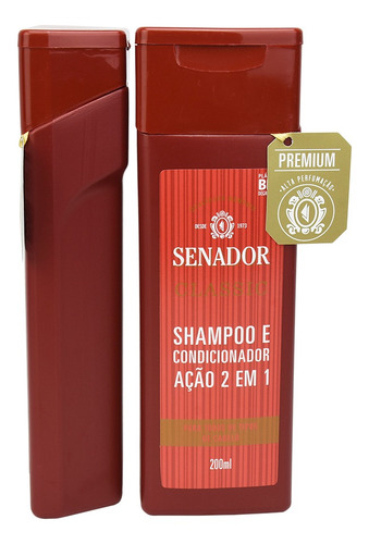 Shampoo 2 Em 1 Senador 200ml Classic Kit Com 2
