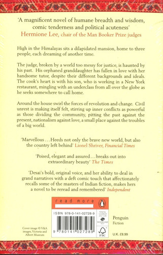 Inheritance Of Loss, The ( Kiran Desai ), De Desai Kiran. Editorial Penguin, Tapa Blanda En Inglés, 2007