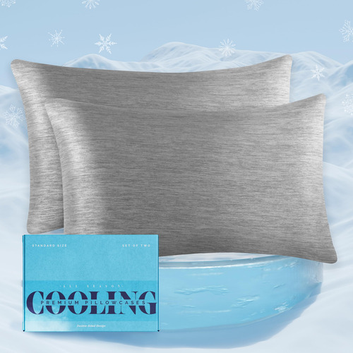 Juego De 2 Fundas De Almohada Transpirables Y Suaves