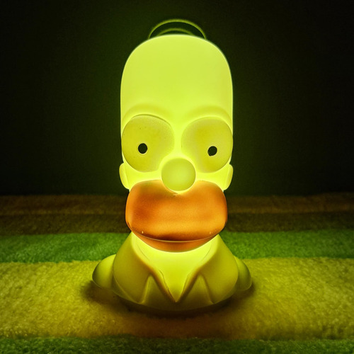Lampara De Escritorio Homero Simpson Los Simpsons Exclusiva Amarillo Amarillo