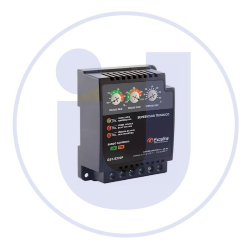 Imagen 2 de 2 de Supervisor De Voltaje 440/480v Motores Trifásico Exceline