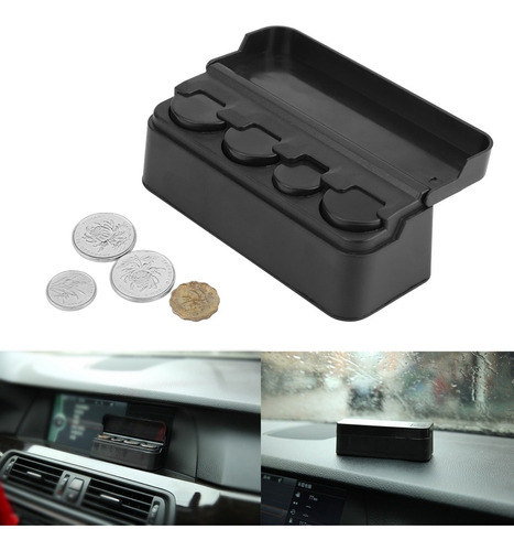 1 Caja De Almacenamiento De Monedas Para Interior Del Coche,