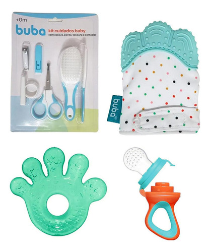 Kit Cuidado Baby + Mãozinha + Luvinha + Porta Frutinha