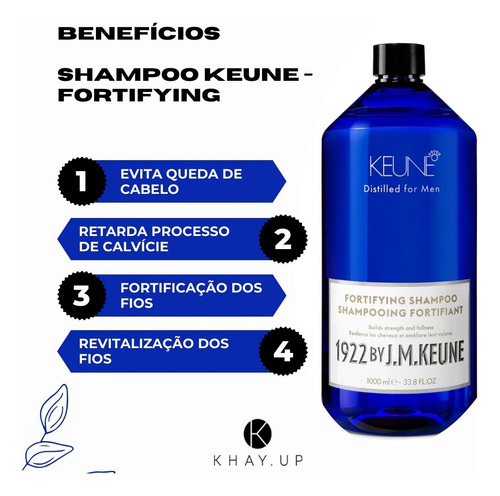 Shampoo - Keune - 1922 By J.m. - Fortifying - Masculino 1l