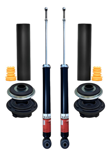 Par Amortecedor Traseiro + Kit Coxim Etios 2012 2013 A 2021