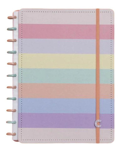 Caderno Inteligente Grande Arco-iris Pastel Cigd4060