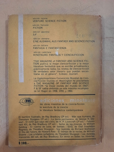Minotauro Fantasía Y Ciencia - Ficción (Usado)