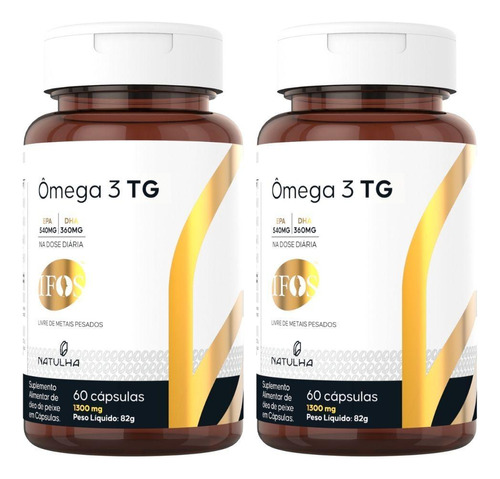 Kit 2x Ômega 3 Tg 60 Softgels - Natulha