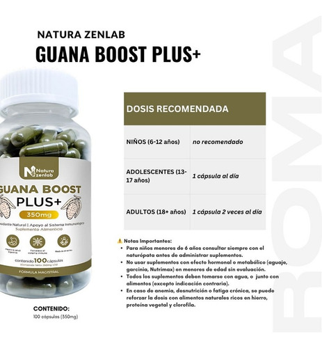 Pack 2 Guana Boost Plus+ 700mg Natura Zenlab
