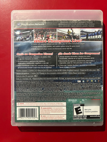 Pro Evolution Soccer 2010 Ps3 (Usado)