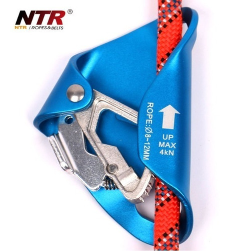 Ascendedor Escalada 8 - 12 Mm Ntr - Rapel Cuerda