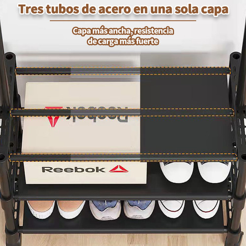 Perchero De Piso Blanco Zapatero Organizador Para Ropa