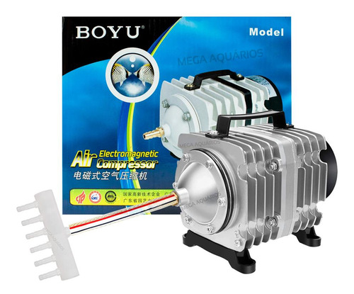 Compressor Ar Turbina Aerador Oxigenador Lago Boyu Acq-003 220V