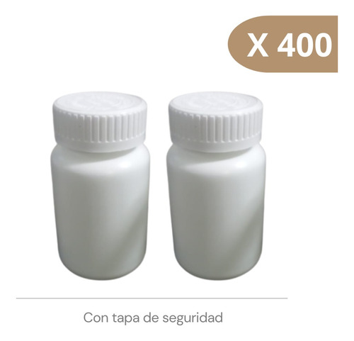 Envase Pastillero 150cc Con Tapa De Seguridad - 400 Unidades