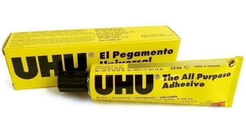 Pegamento Universal Uhu 125ml Madera Cartón Papel Tela Cuero