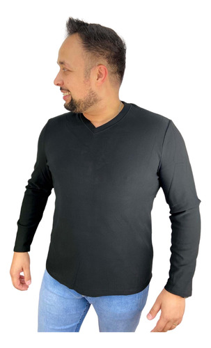 Blusa Manga Longa Masculina Termica Avesso Peluciada