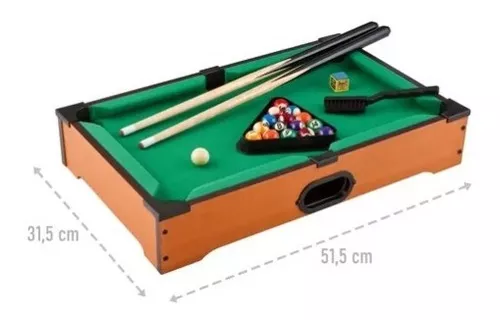 Kit 3 jogos mine mesa sinuca hokey de mesa mes E pimboliN toto em Promoção  na Americanas