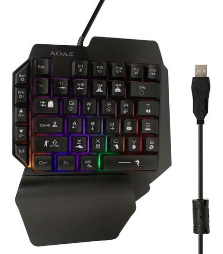 Imagen 5 de 7 de Kit Mouse Y Teclado Gamer Para Celular iPhone Ios Android