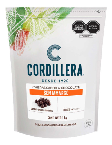 Chip Cordillera Semiamargo 1000 Gr - Kg a $41500