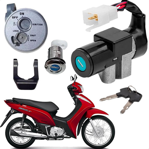 Conjunto Trava Chave Honda Biz 125 Ks 2012 2013 2014 Magnetr