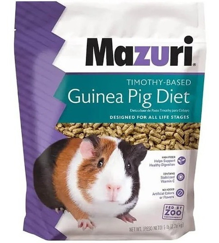 Imagen 1 de 2 de Alimento Mazuri Guinea Pig, Cuy Cuyi Cobaya 1kg