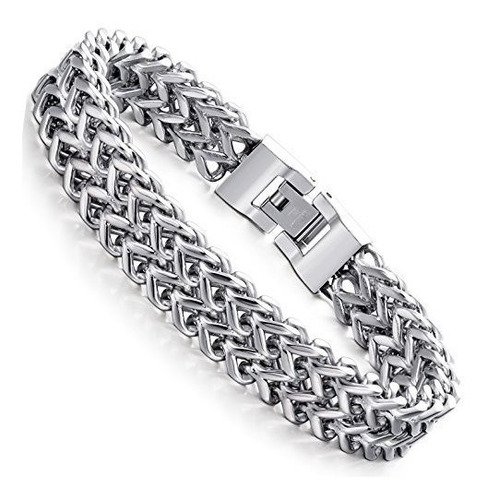 Fibo Steel Pulsera Cadena De Acero Dos Hilos