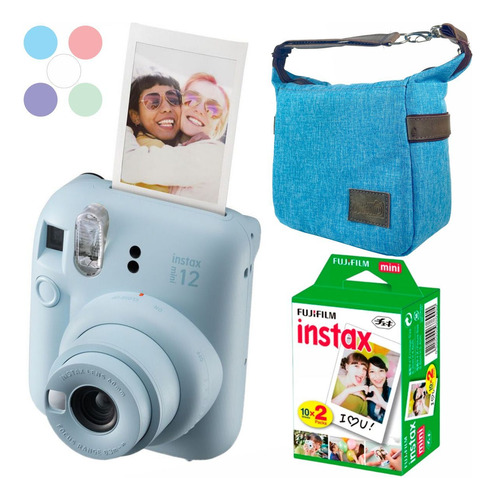 Kit Câmera Instax Mini 12 Instantanea + 20 Fotos + Bolsa
