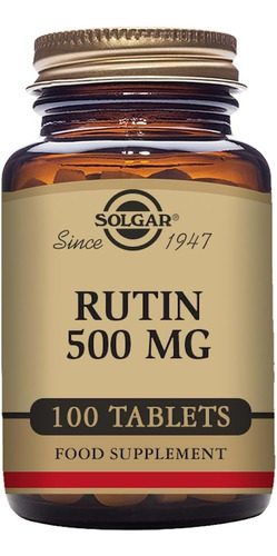 Rutina 500 Mg Solgar 100 Tabletas