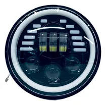 Comprar Óptica Faro Led Moto 7 Pulgadas Redondo Con Giros A-vip