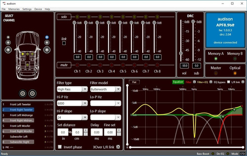 Amplificador Processador Integrado Audison Ap F8.9 Bit 260x4