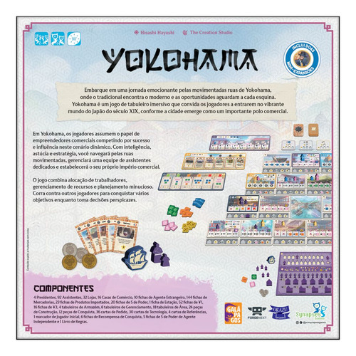 Jogo De Tabuleiro Yokohama Galápagos