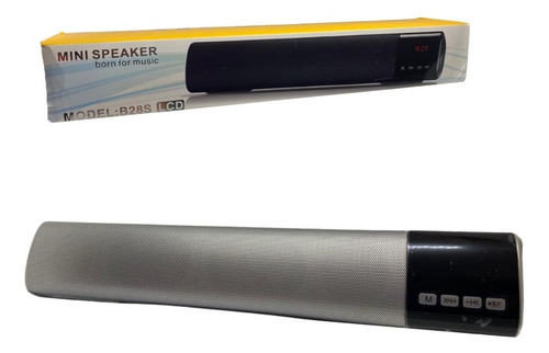 Parlante Speaker B28s Portátil Con Bluetooth Gris