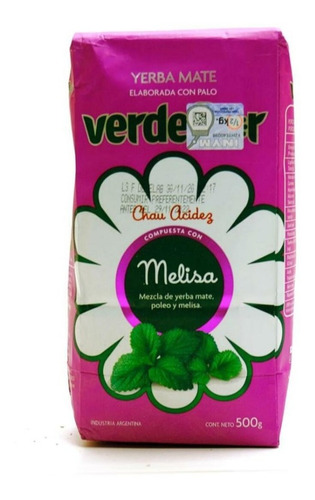 Yerba Mate Verde Flor 500 Gr Melisa - Chau Acidez
