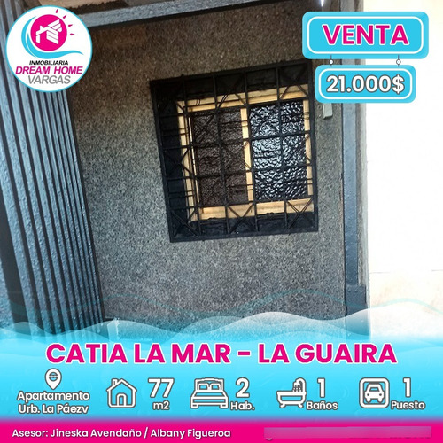  Apartamento En Venta Urb La Páez, Catia La Mar  La Guaira