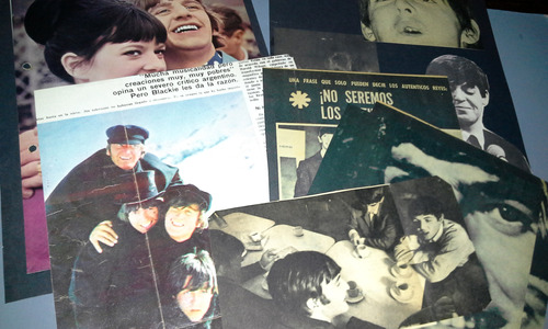 Beatles Lote De 7 Recortes De Revistas Fotos Lennon Años 60