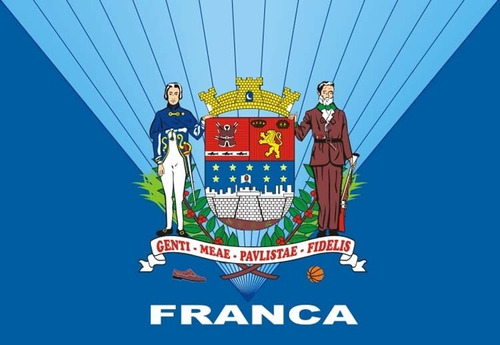 Bandeira Cidade Franca Dupla Face 1x1,45m