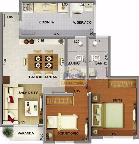 Imagem 11 de 11 de Apartamento Com 2 Dormitórios À Venda, 62 M² Por R$ 350.000 - Centro - Sumaré/sp - Ap1304