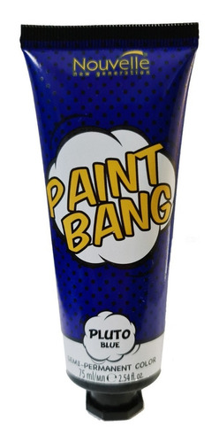  Tinte Color Fantasia Sin Amoniaco Paint Bang Nouvelle 75 Ml Tono PLUTO (AZUL)