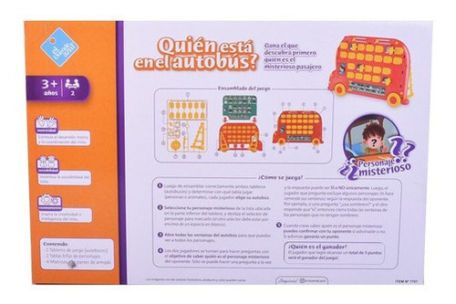 Juego De Mesa Quien Esta En El Autobús? El Duende Azul